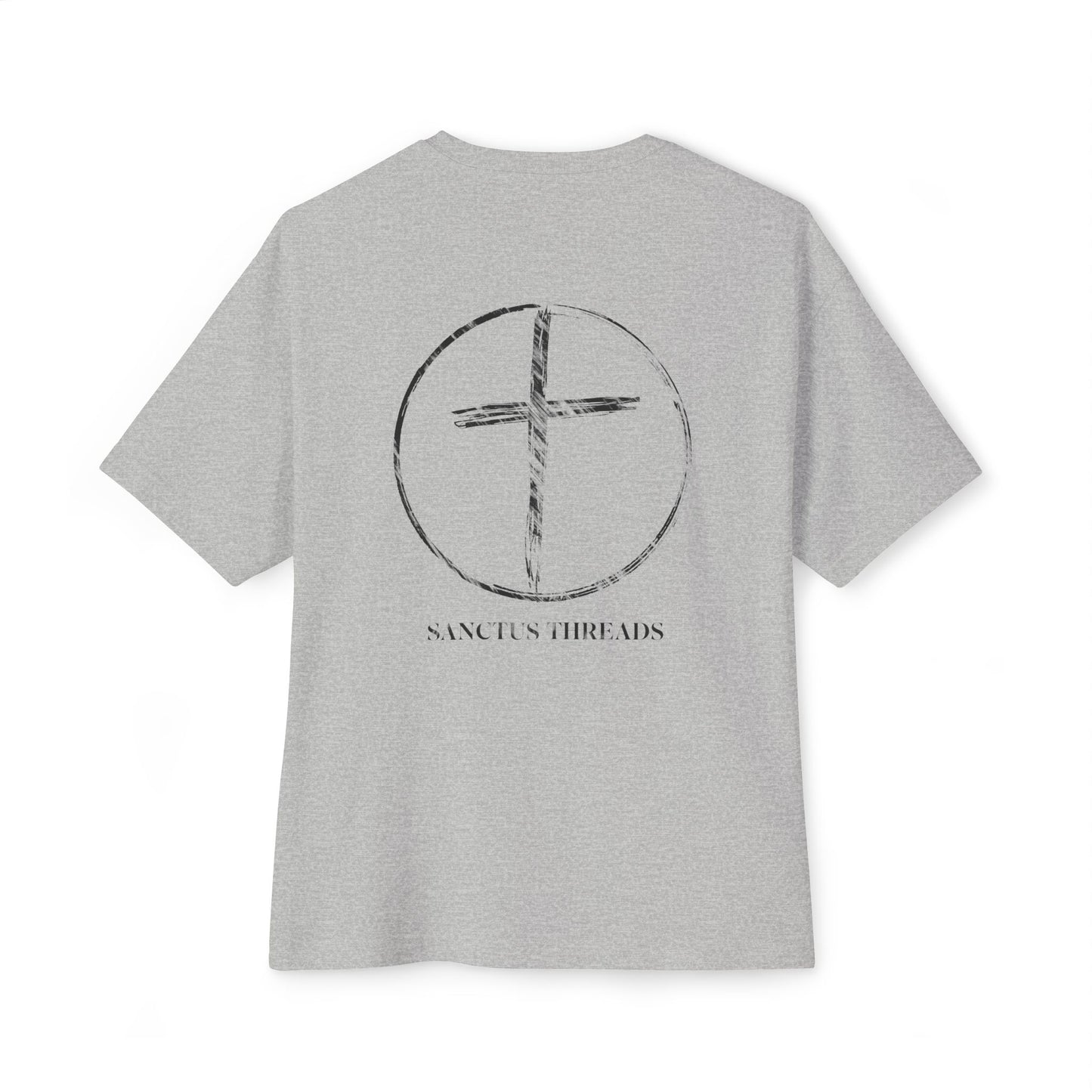 SANCTUS THREADS UNISEX OVERSIZED CROSS TEE