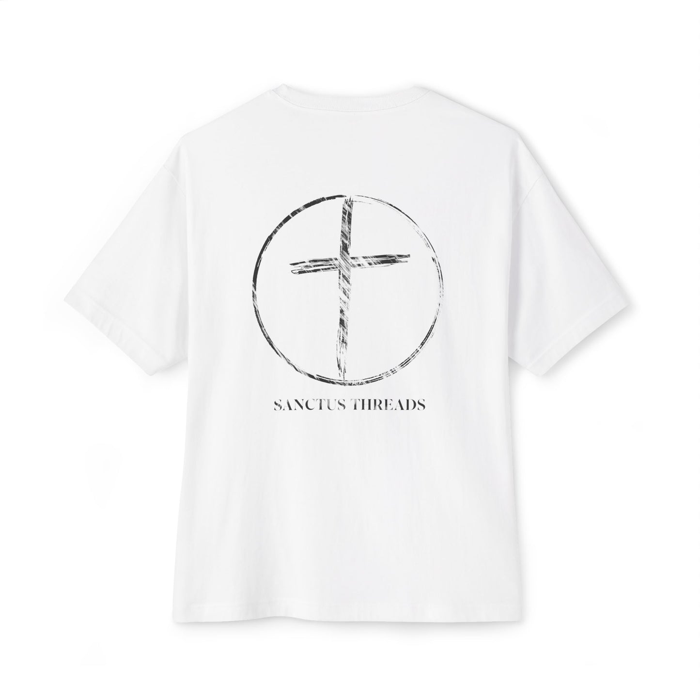 SANCTUS THREADS UNISEX OVERSIZED CROSS TEE