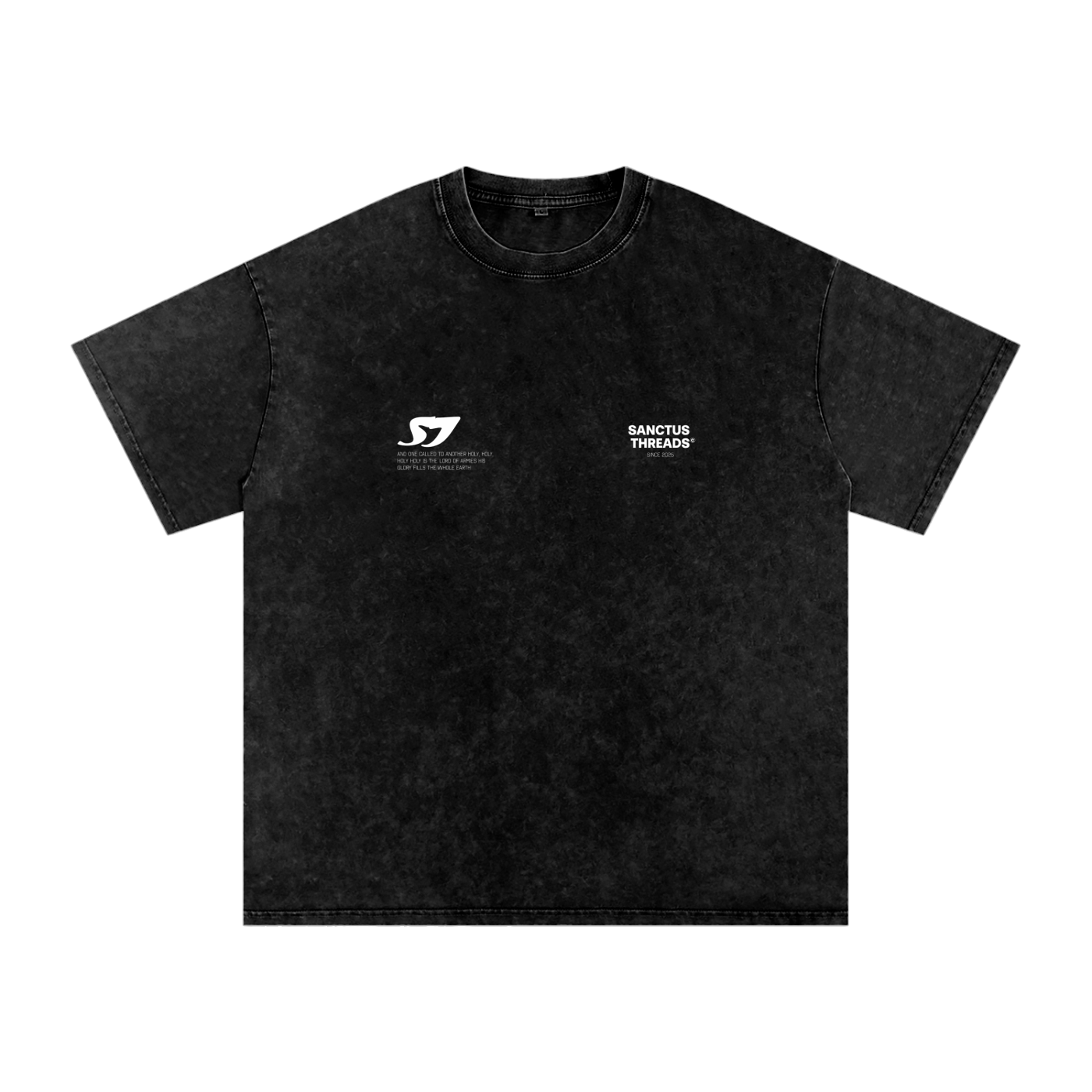 ST ISAIAH 6:3 UNISEX ACID WASH TEE