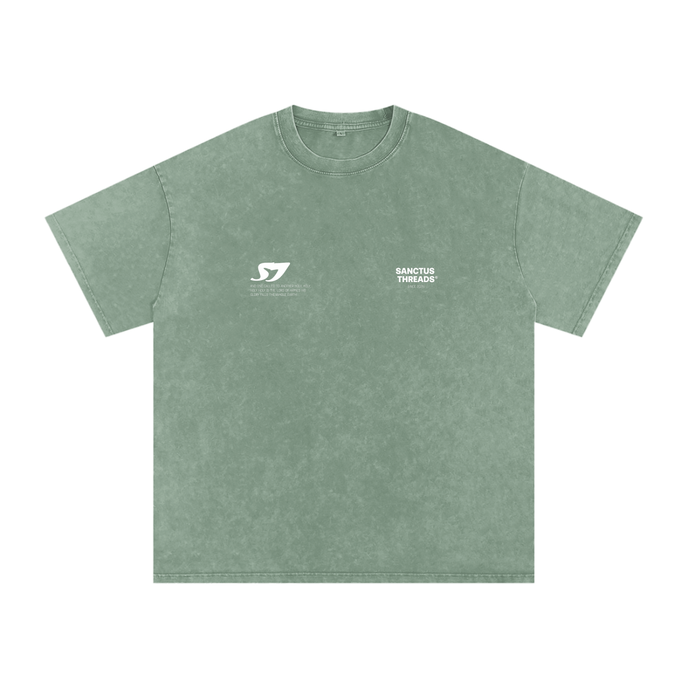 ST ISAIAH 6:3 UNISEX ACID WASH TEE