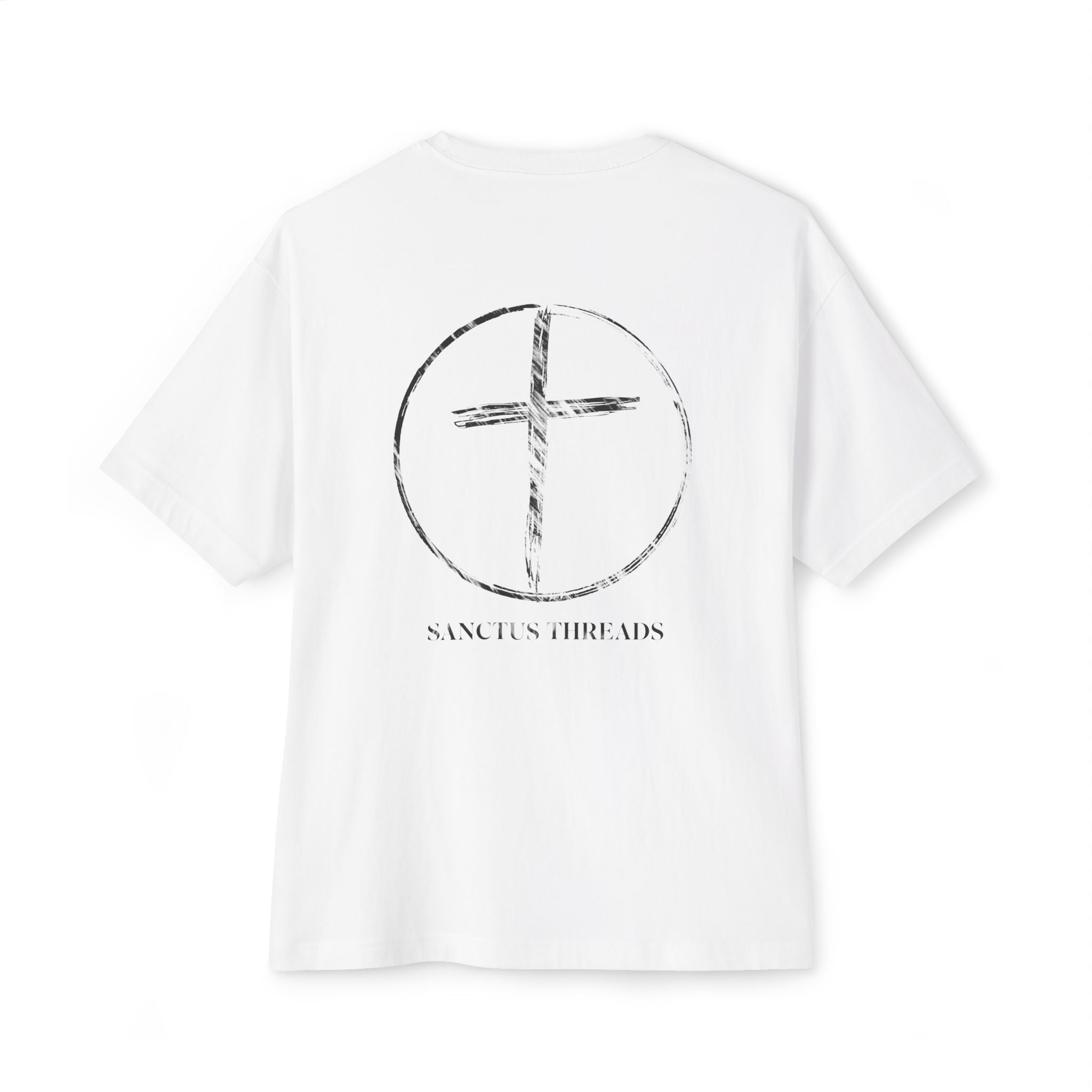 SANCTUS THREADS UNISEX OVERSIZED CROSS TEE