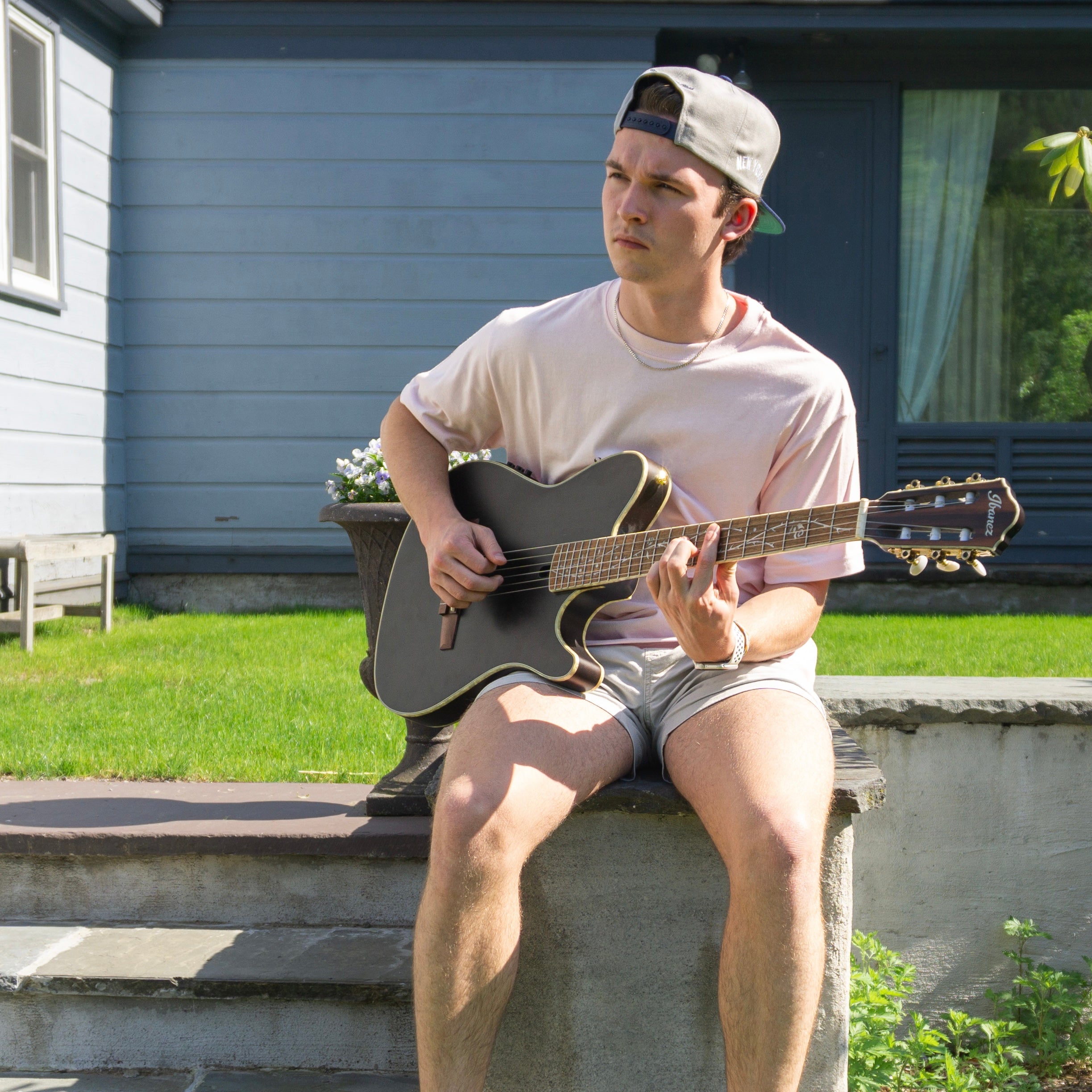 SANCTUS THREADS UNISEX OVERSIZED CROSS TEE